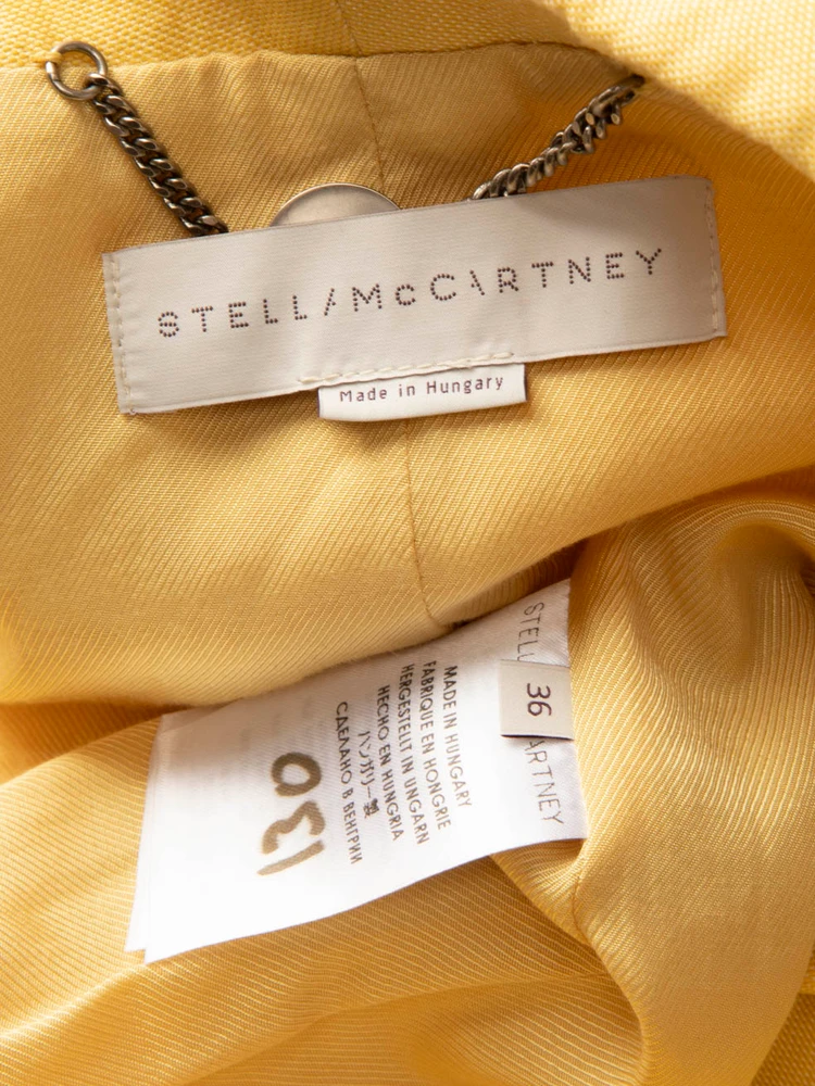 Stella McCartney Mustard Yellow Wool Suit Blazer