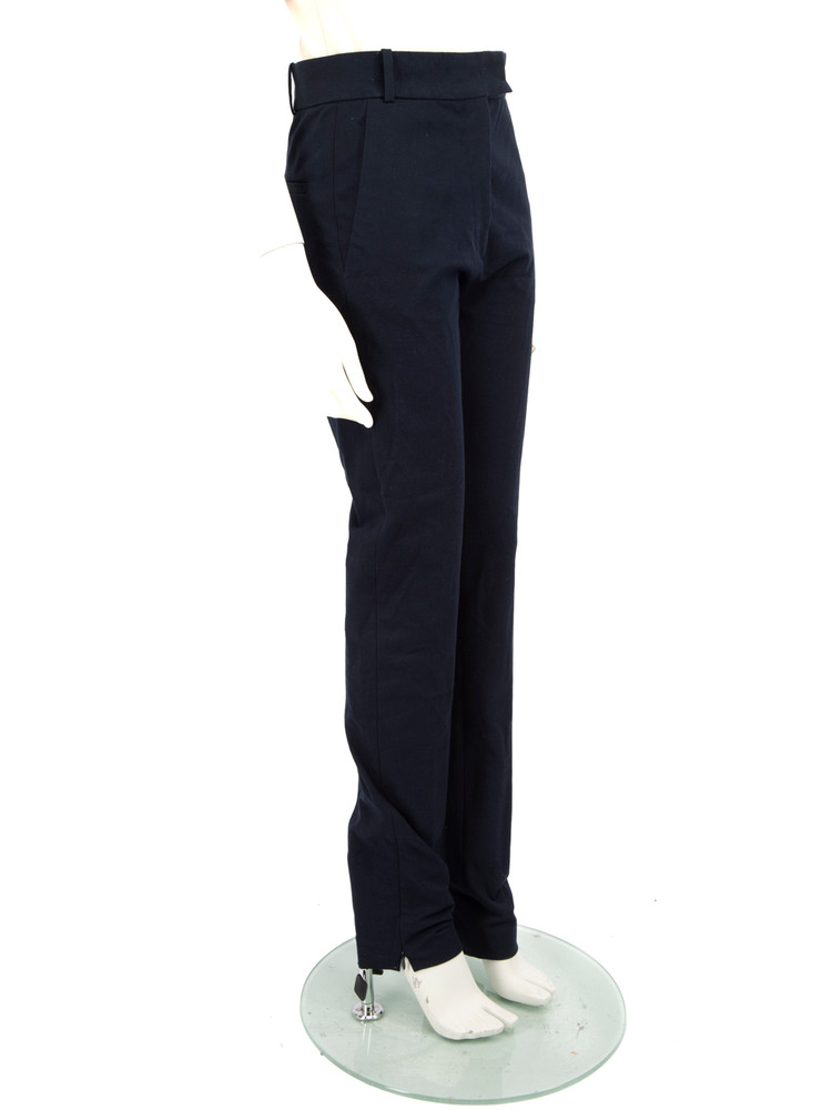 Joseph Navy High Rise Slim Fit Trousers