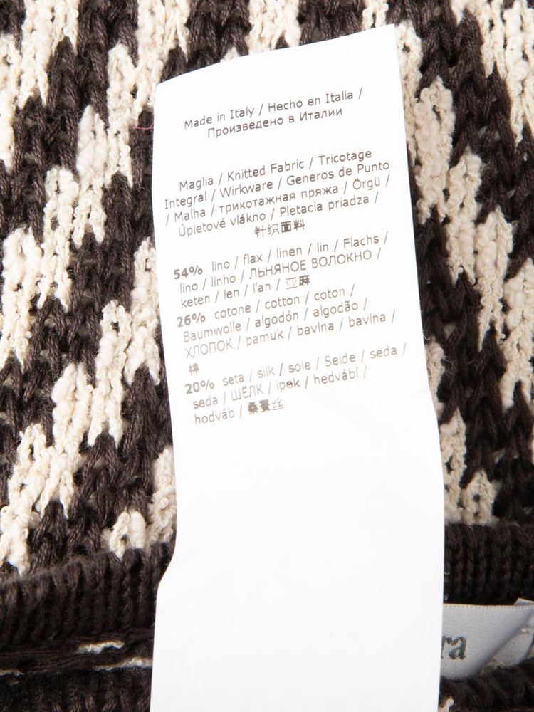 Max Mara Striped Knitted Midi Dress