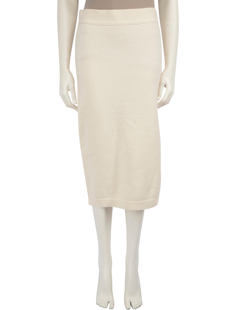 Tom Ford Ecru Cashmere Midi Skirt