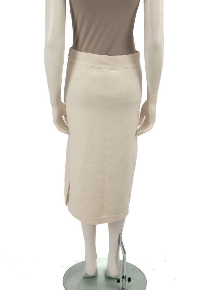 Tom Ford Ecru Cashmere Midi Skirt