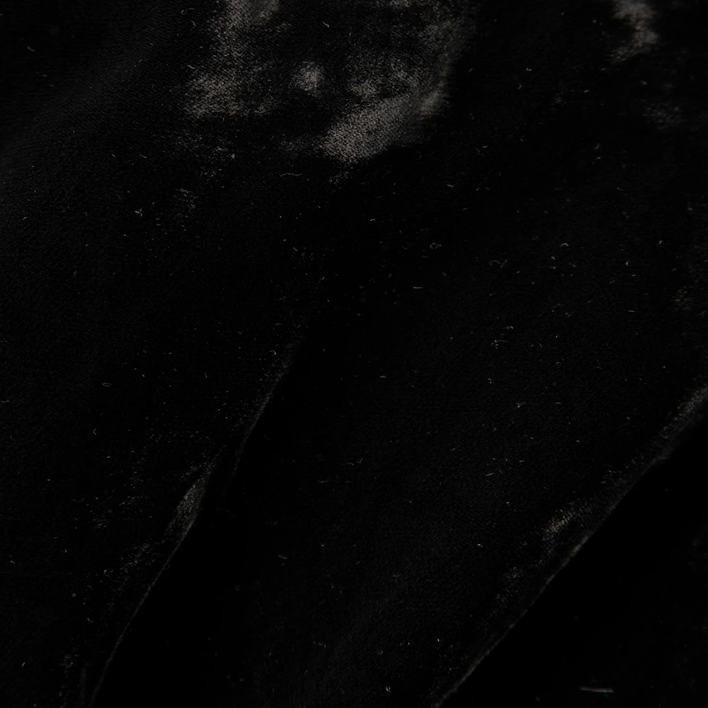 Burberry Black Wide Leg Velvet Trousers