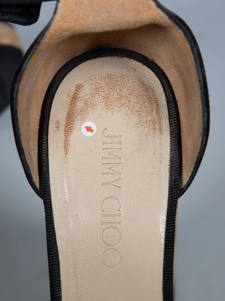 Jimmy Choo Snakeskin Platform Wedge Sandals