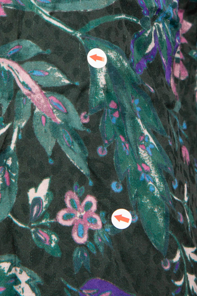 Isabel Marant Green Floral Print Shirt