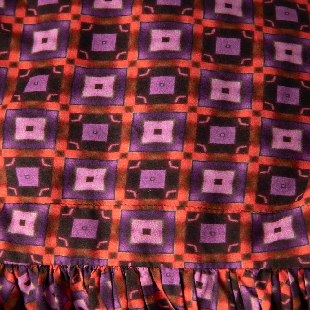 Victoria Beckham Abstract Pattern Round Neck Dress