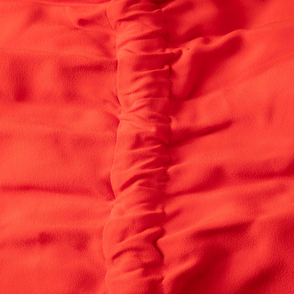 Alexis Red Ruched One Shoulder Dress