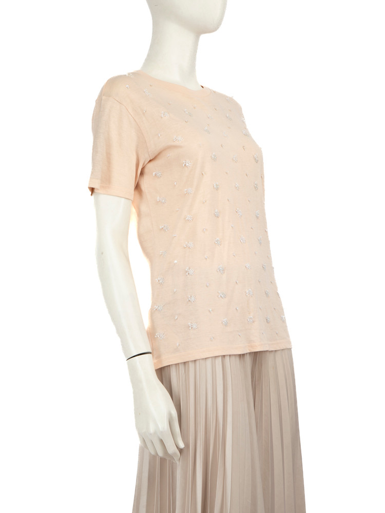 Miu Miu Beige Bead Embellished Top