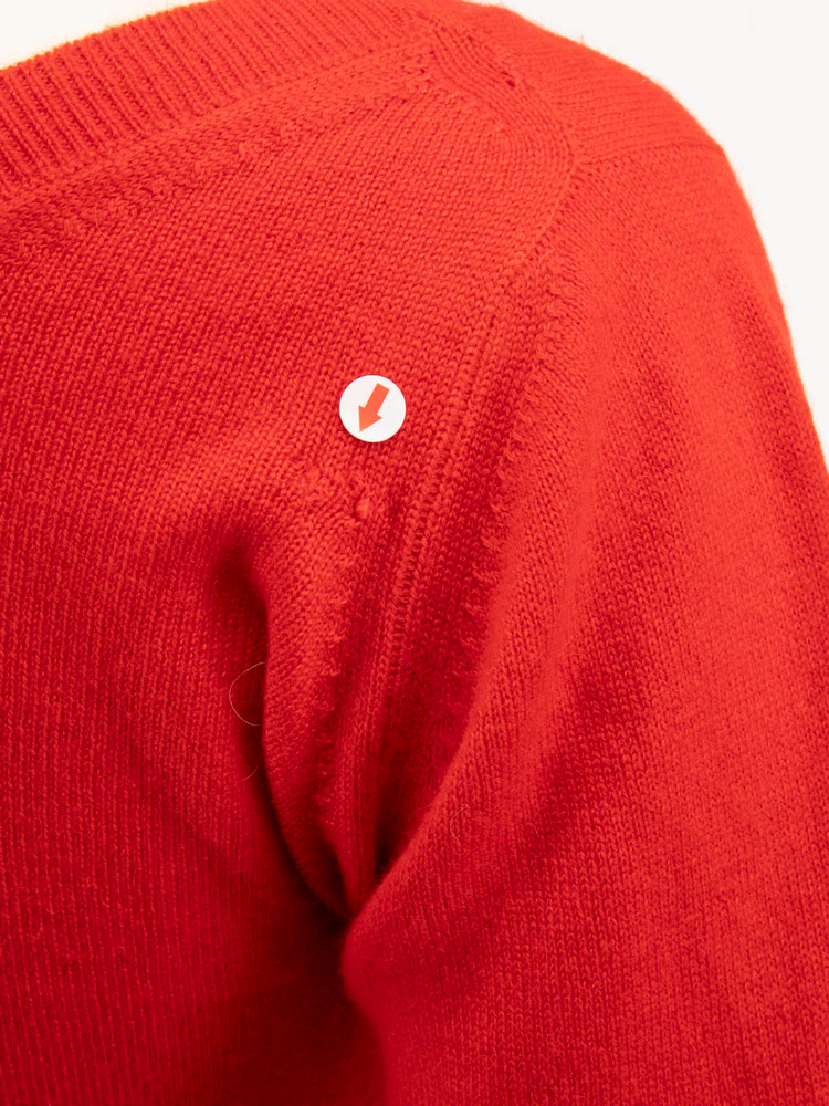 Prada Red Wool Fine Knit Jumper