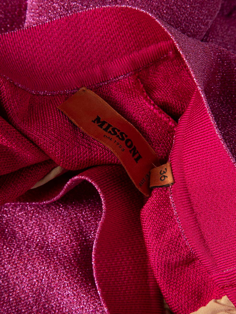 Missoni Pink Metallic Wide Leg Trousers