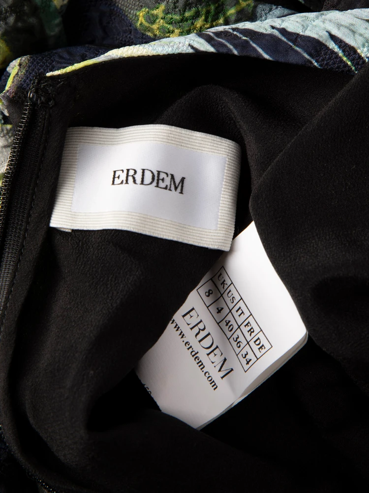 Erdem Bird Print Knee Length Dress