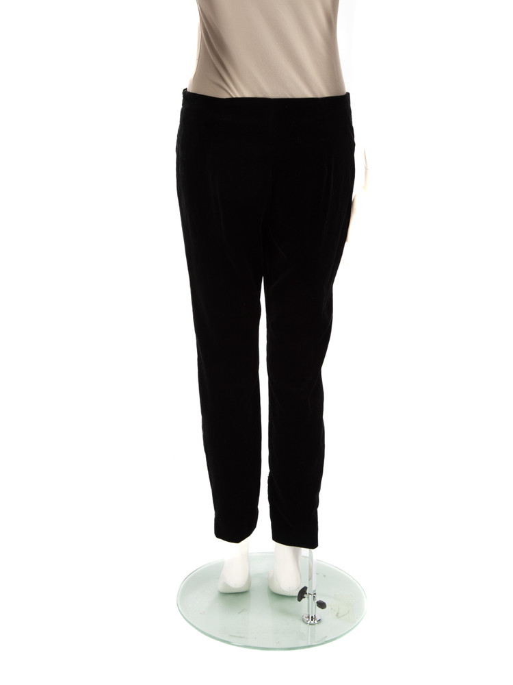 Valentino Garavani Red Valentino Black Velour Slim Trousers