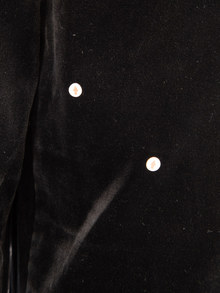 Valentino Garavani Red Valentino Black Velour Slim Trousers