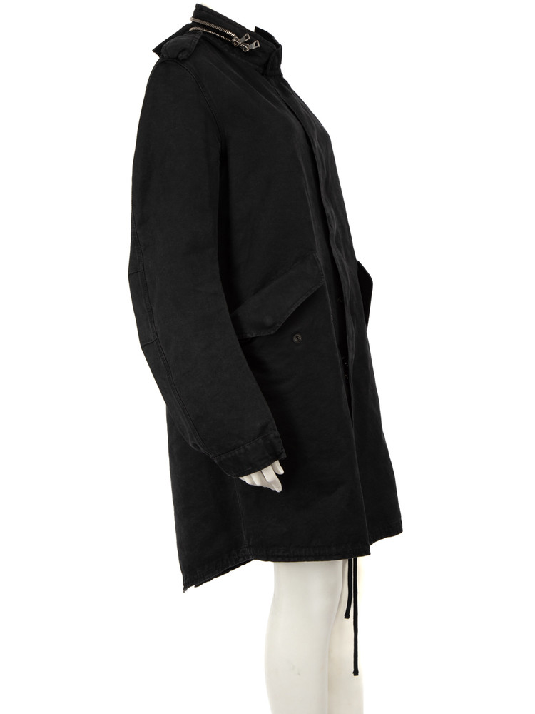 Balmain Black Mid-Length Jacket