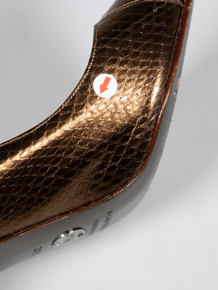 Dolce & Gabbana Brown Snakeskin Pattern Pumps