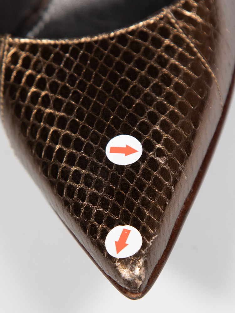 Dolce & Gabbana Brown Snakeskin Pattern Pumps