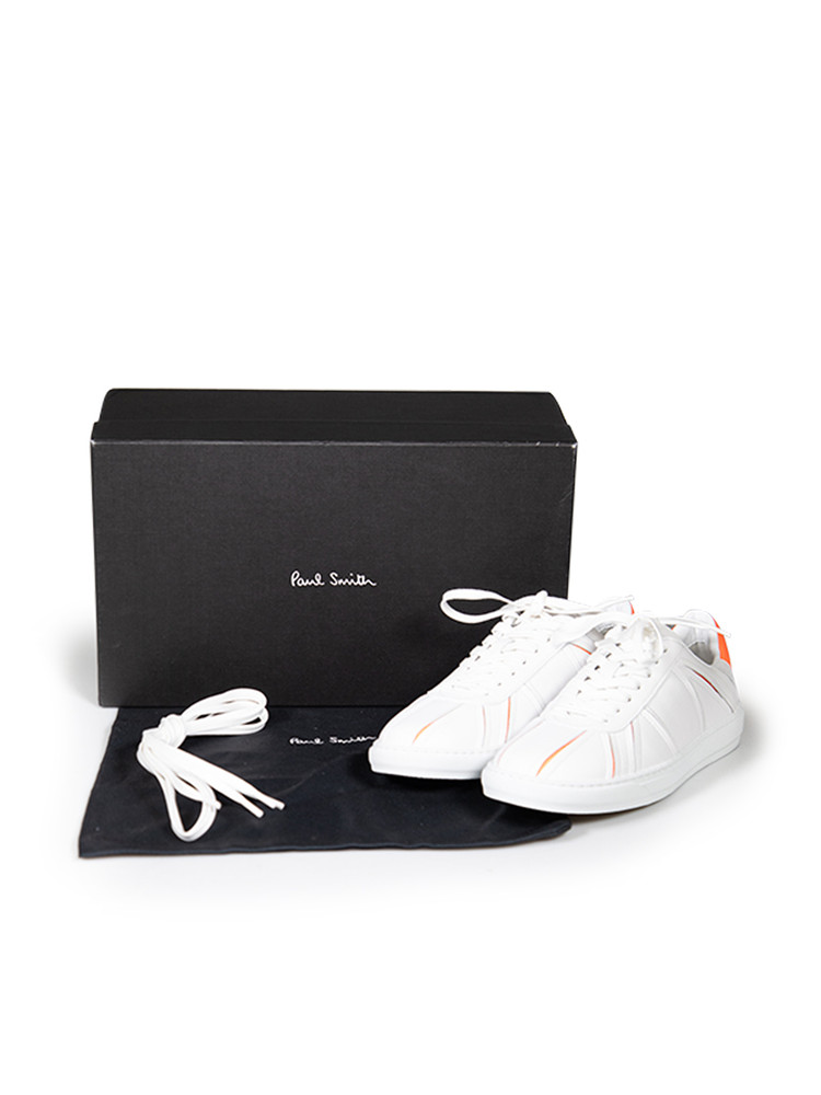 Paul Smith White Leather Levon Trainers
