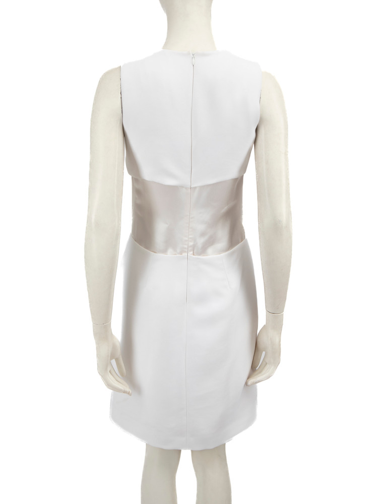 Victoria Beckham White Twisted Cut Out Dress