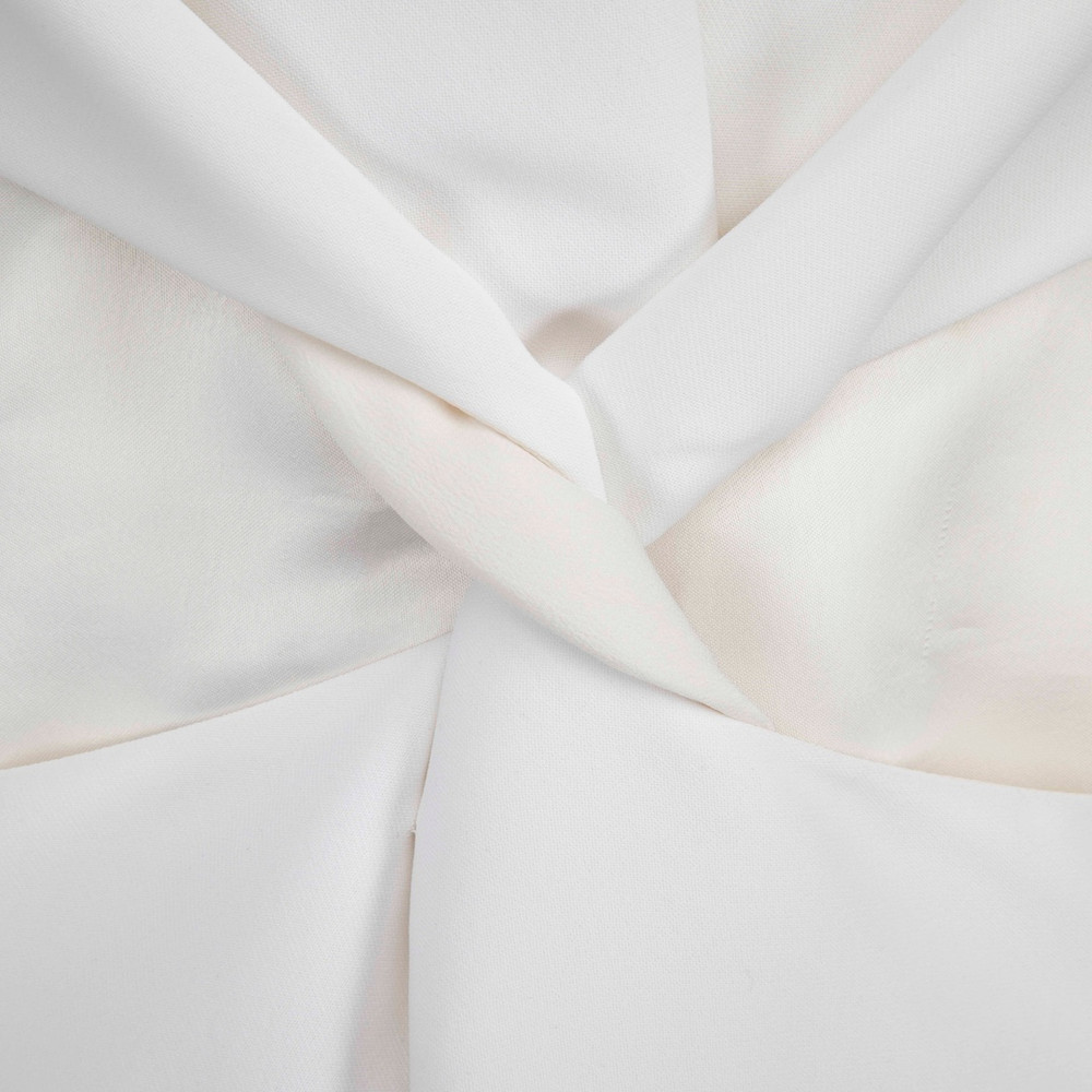 Victoria Beckham White Twisted Cut Out Dress