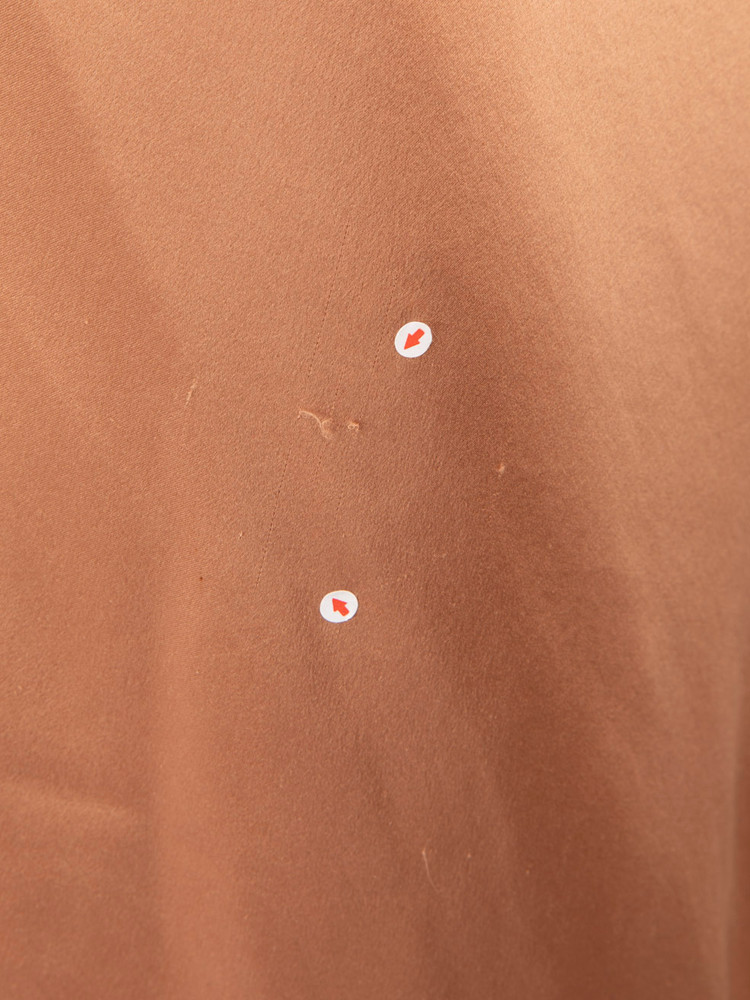 Michelle Mason Rose Gold Silk Wrap Maxi Dress