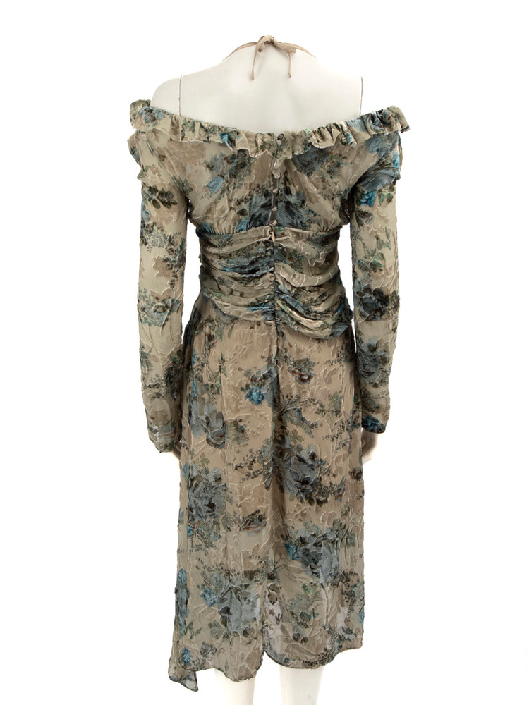 Preen By Thornton Bregazzi Floral Off Shoulder Dress