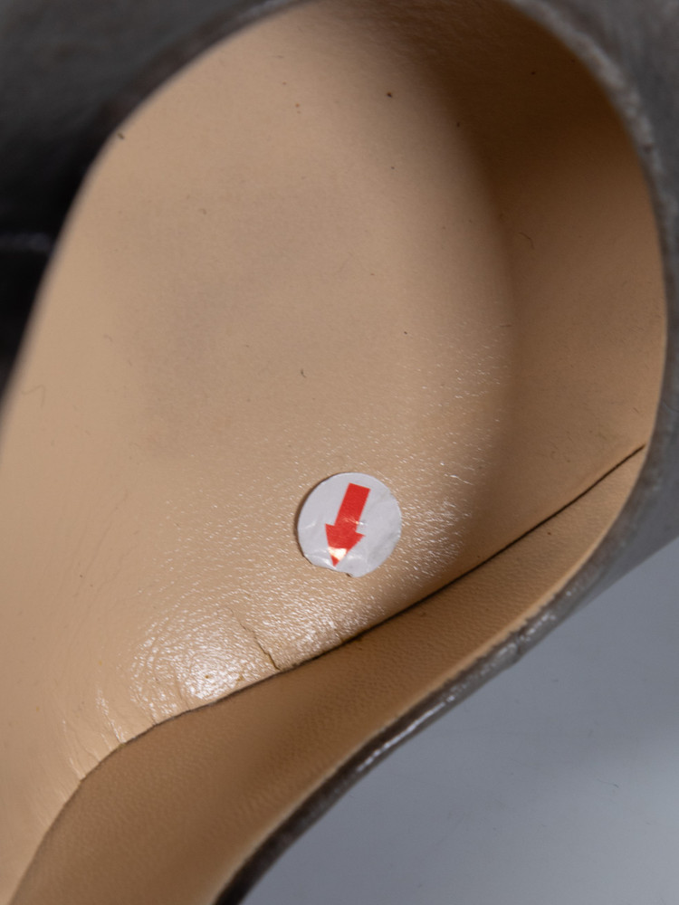 Jimmy Choo Grey Eel Skin Pumps