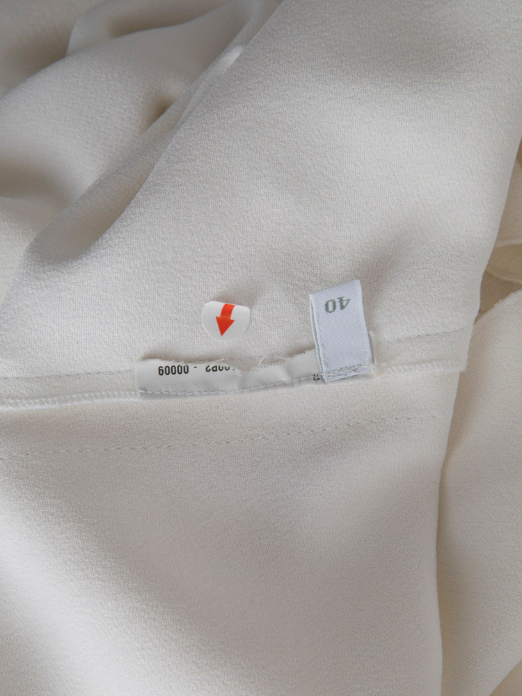 Miu Miu White Sleeveless Bow Detail Blouse