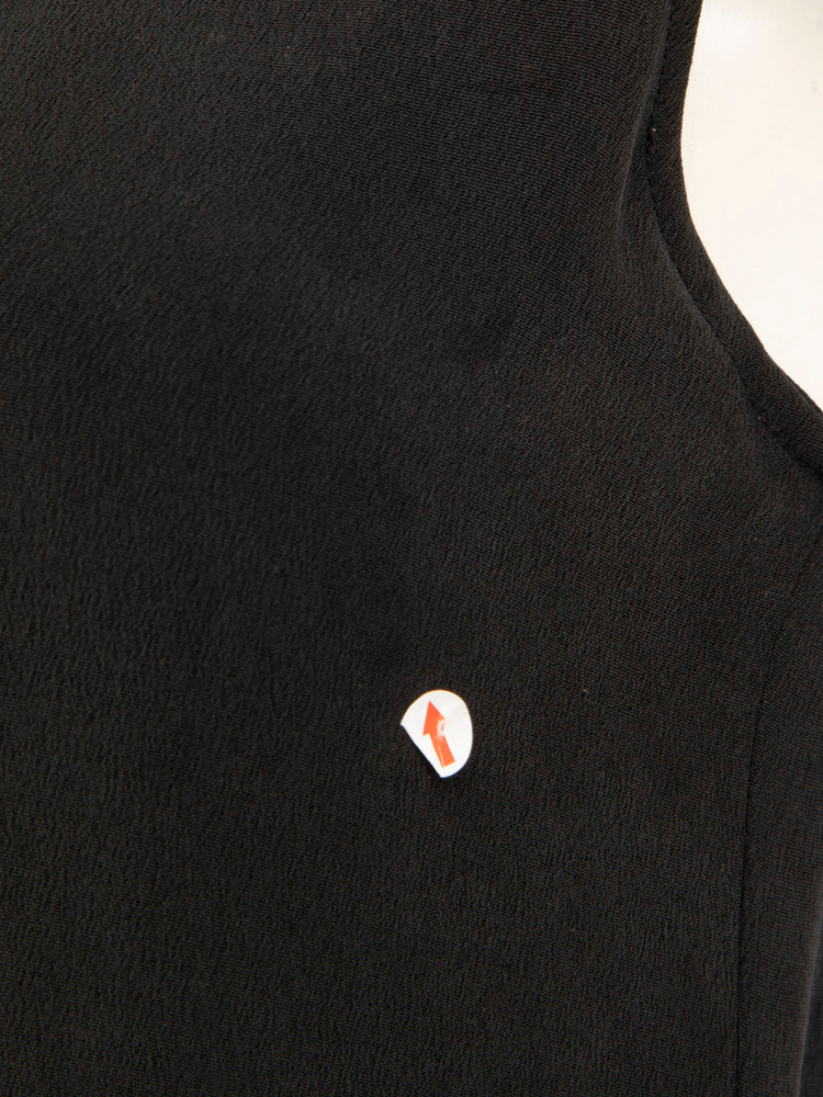 Joseph Black Silk Tie Fastening Midi Dress