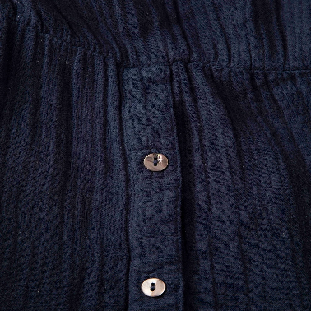 Xirena Navy Button Down Midi Dress