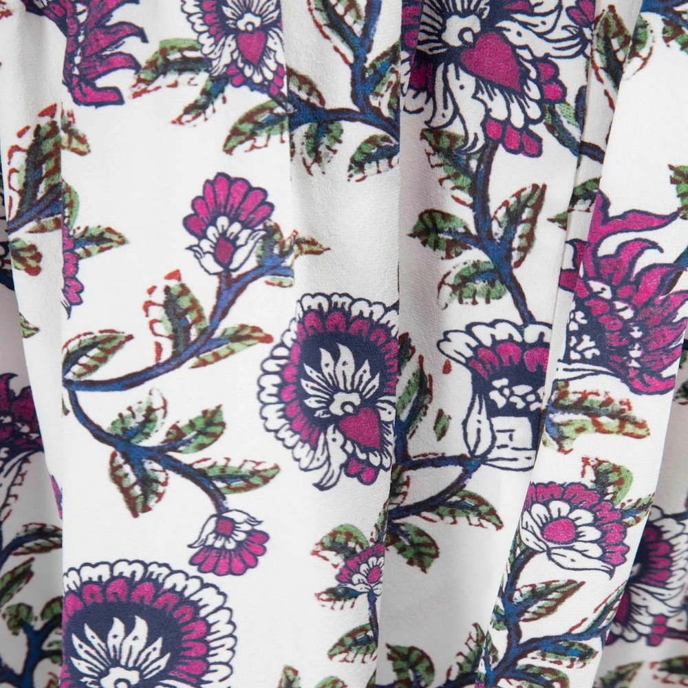 Isabel Marant Silk Floral Print Oversized Blouse