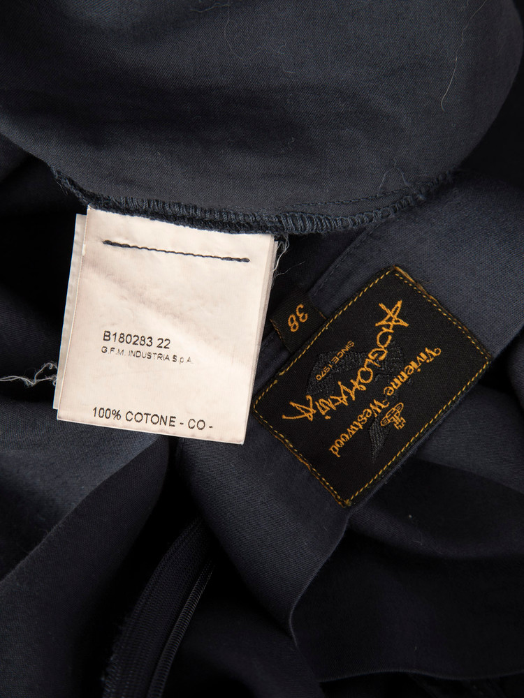 Vivienne Westwood Vivienne Westwood Anglomania Navy Asymmetric Mini Dress