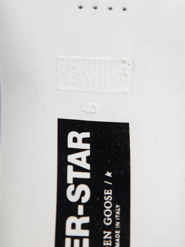 Golden Goose Silver Swarovski Nubuck Super-Star