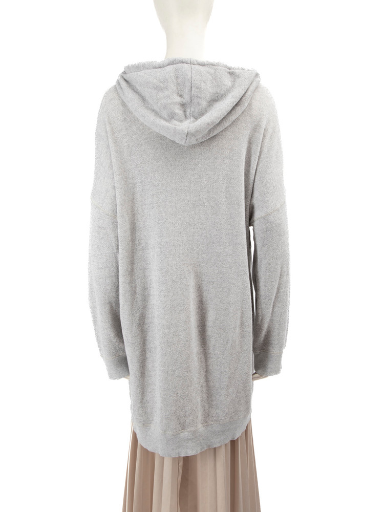 R13 Grey Oversized Zip Up Hoodie