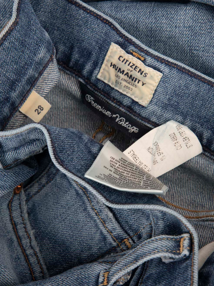 Citizens of Humanity Blue Distressed Denim Jeans