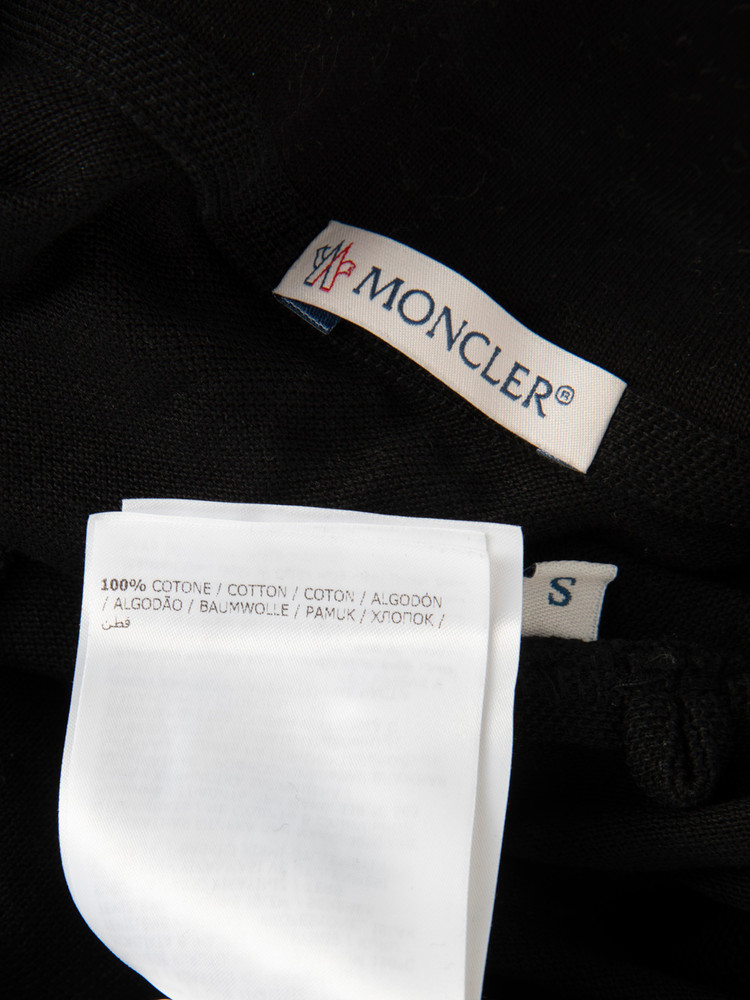 Moncler Black Logo Badge Polo