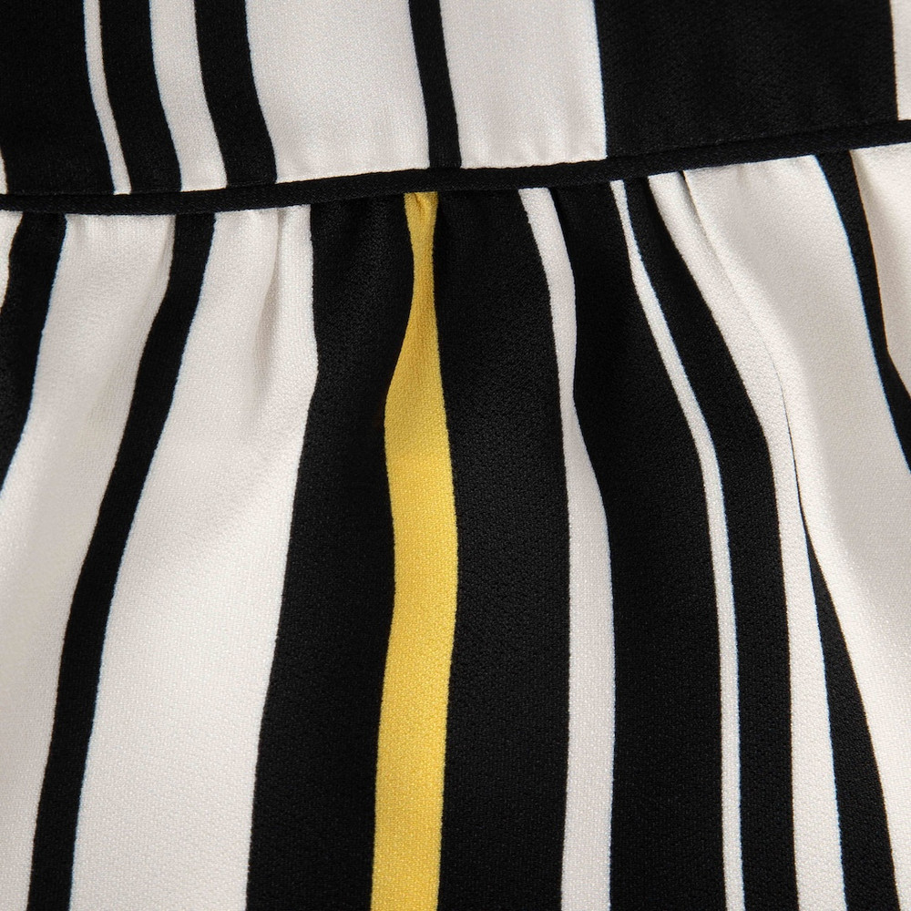 Prada Striped Pattern Midi Dress