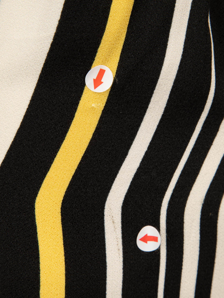 Prada Striped Pattern Midi Dress