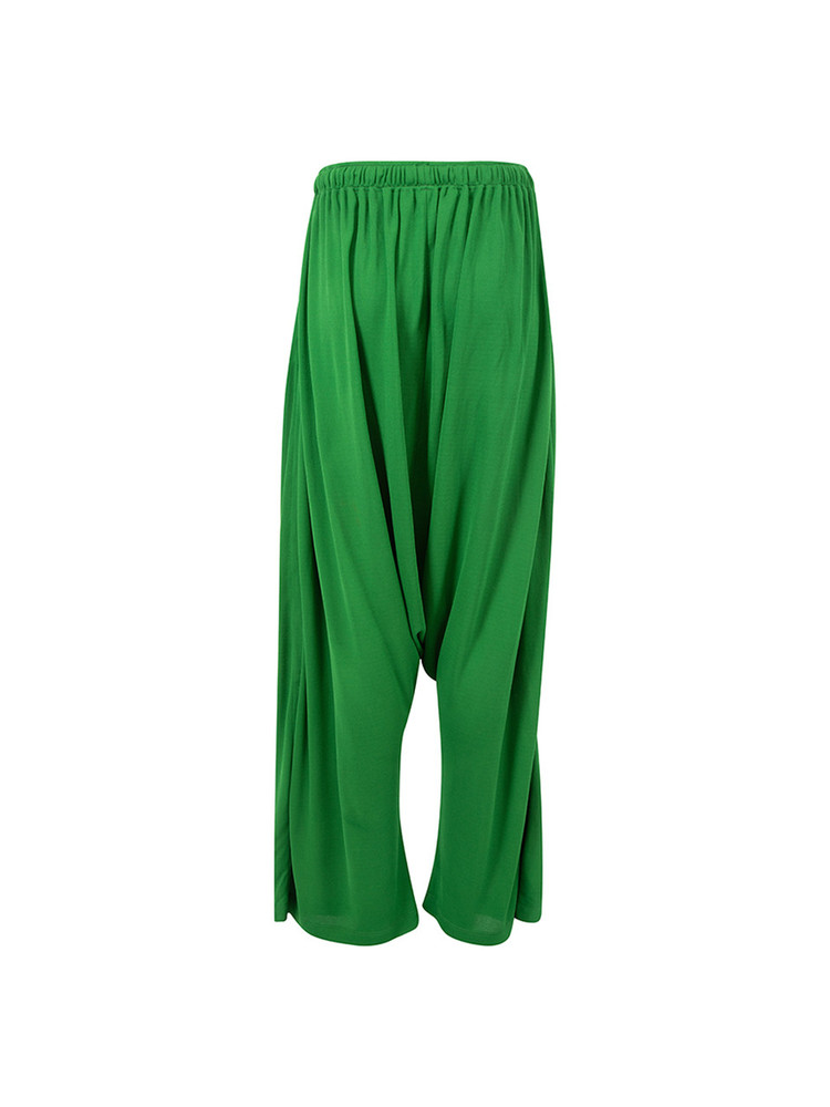 Loewe Green High Rise Drop Crotch Harem Trousers
