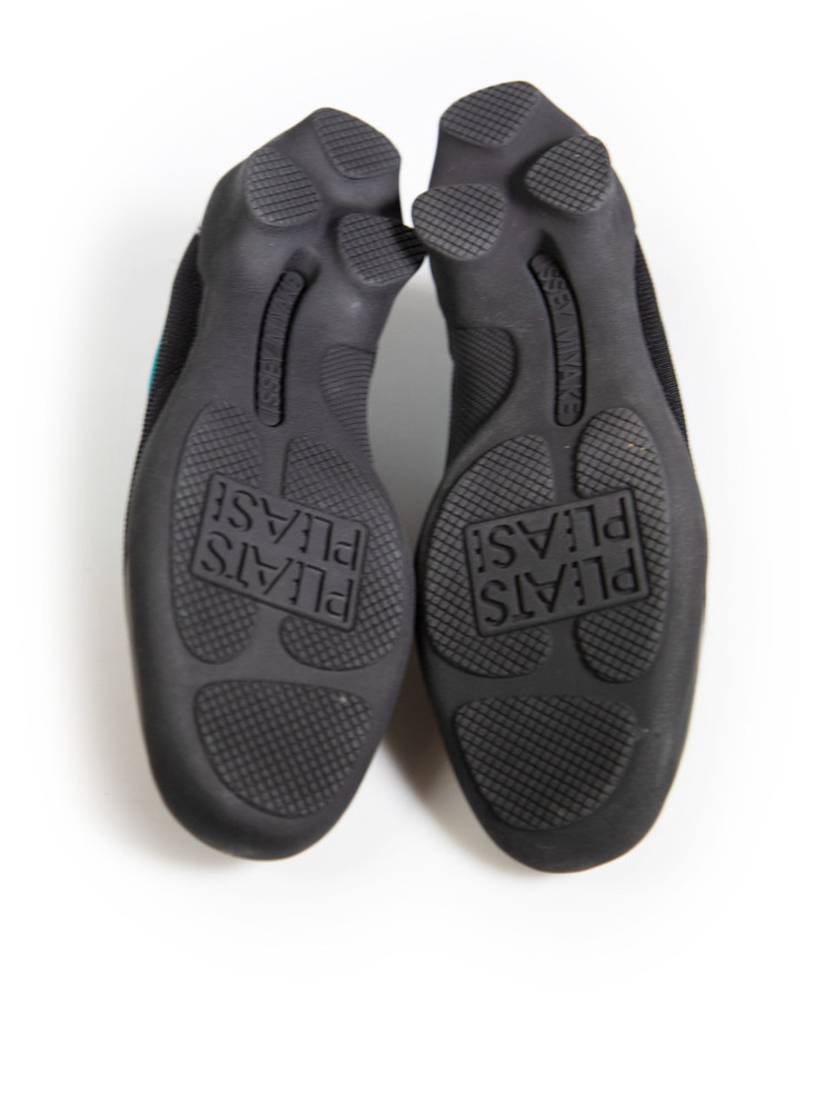 Issey Miyake Black Mesh Slip-On Trainers