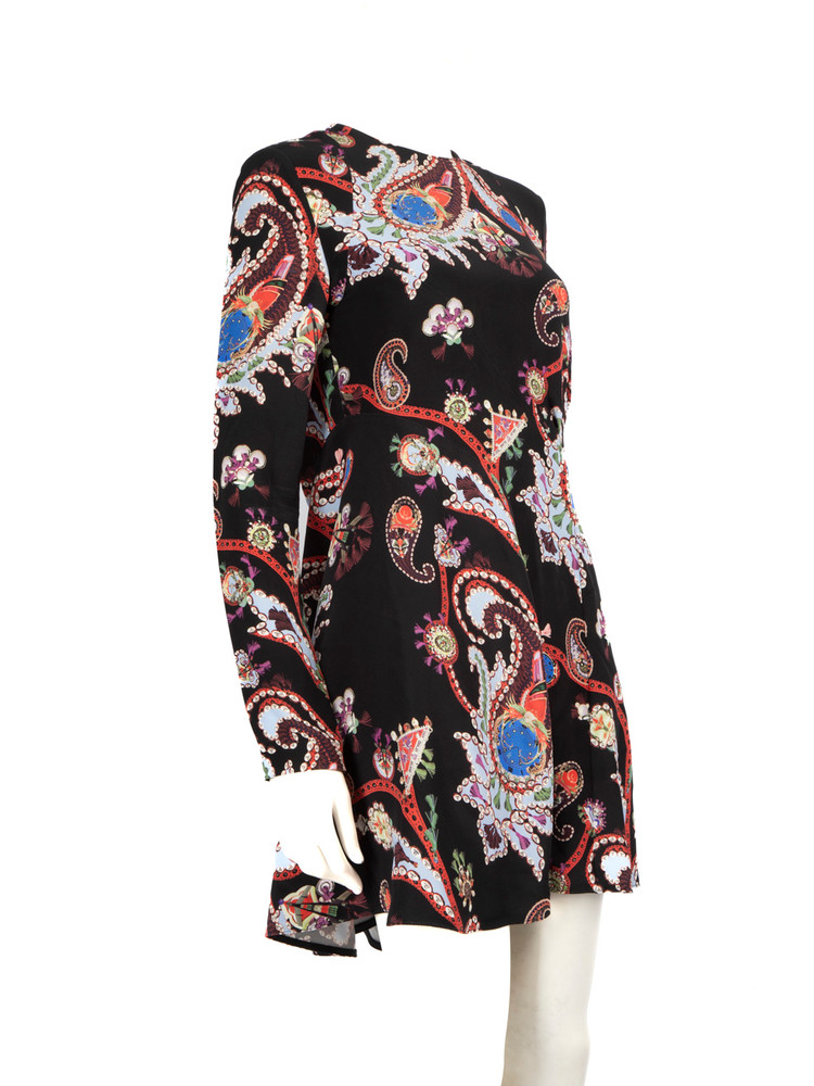 Mary Katrantzou Paisley Print Long Sleeve Dress