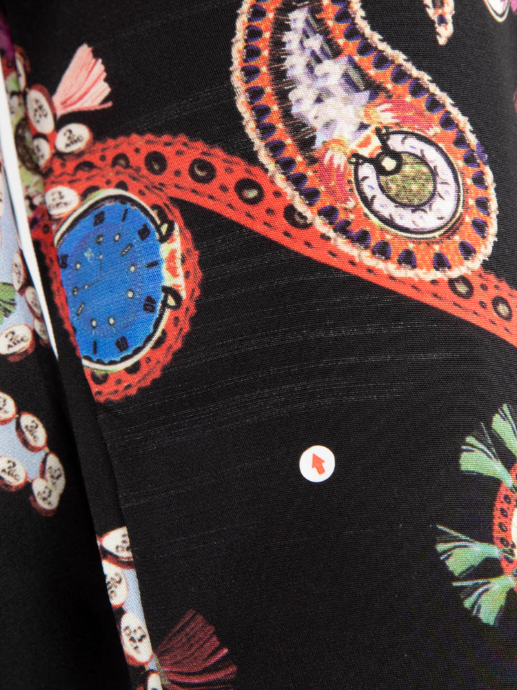 Mary Katrantzou Paisley Print Long Sleeve Dress