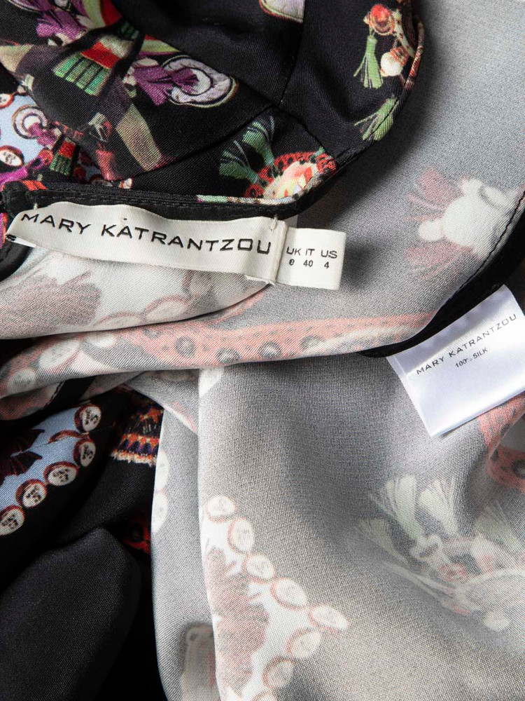 Mary Katrantzou Paisley Print Long Sleeve Dress