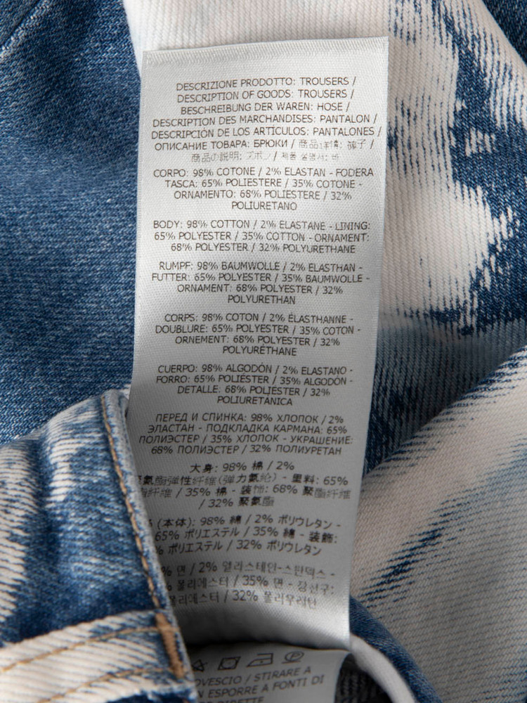 Tom Ford Blue Bleached Denim Skinny Jeans