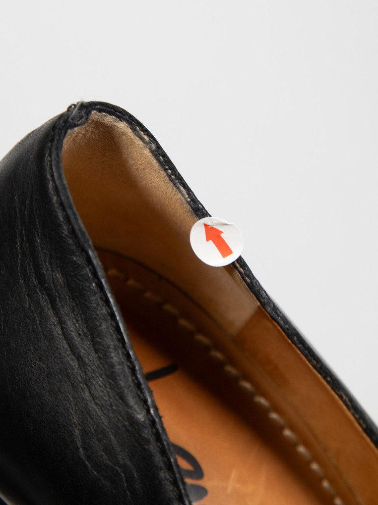 Lanvin Black Leather Platform Almond Toe Pumps