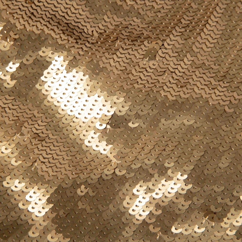 Michael Kors Gold Sequin Knee Length Dress