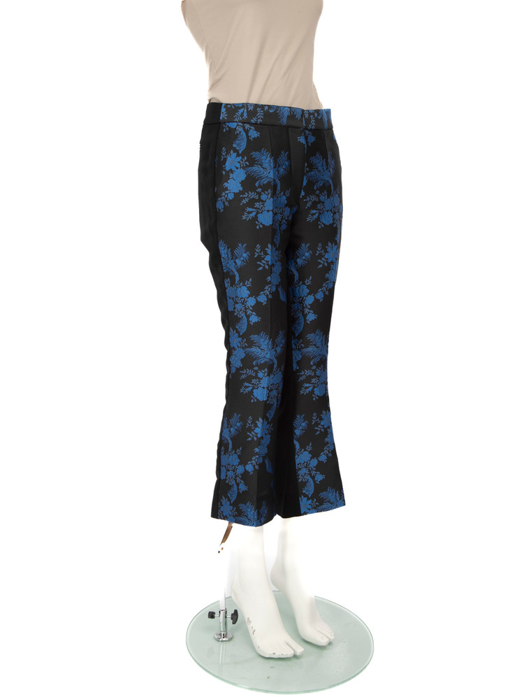 Stella McCartney Blue & Black Floral Trousers
