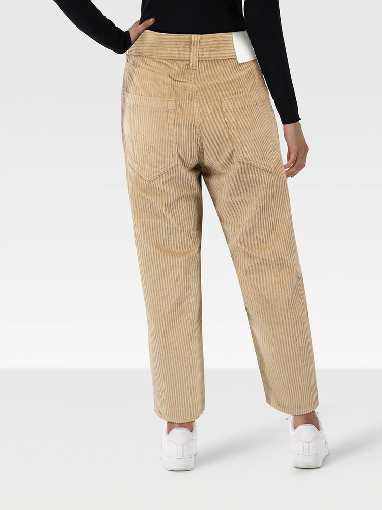 Dondup Camel Brown Koons Velvet Trousers