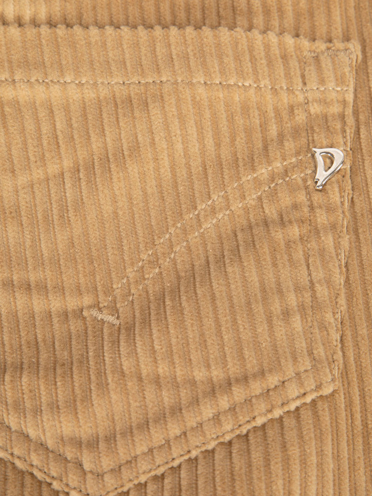 Dondup Camel Brown Koons Velvet Trousers