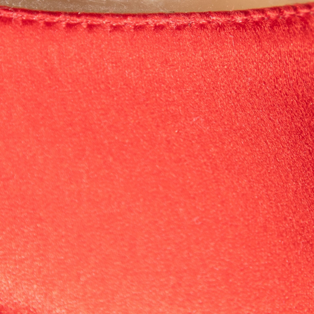 Charlotte Olympia Red Satin Ankle Tie Detail Heels
