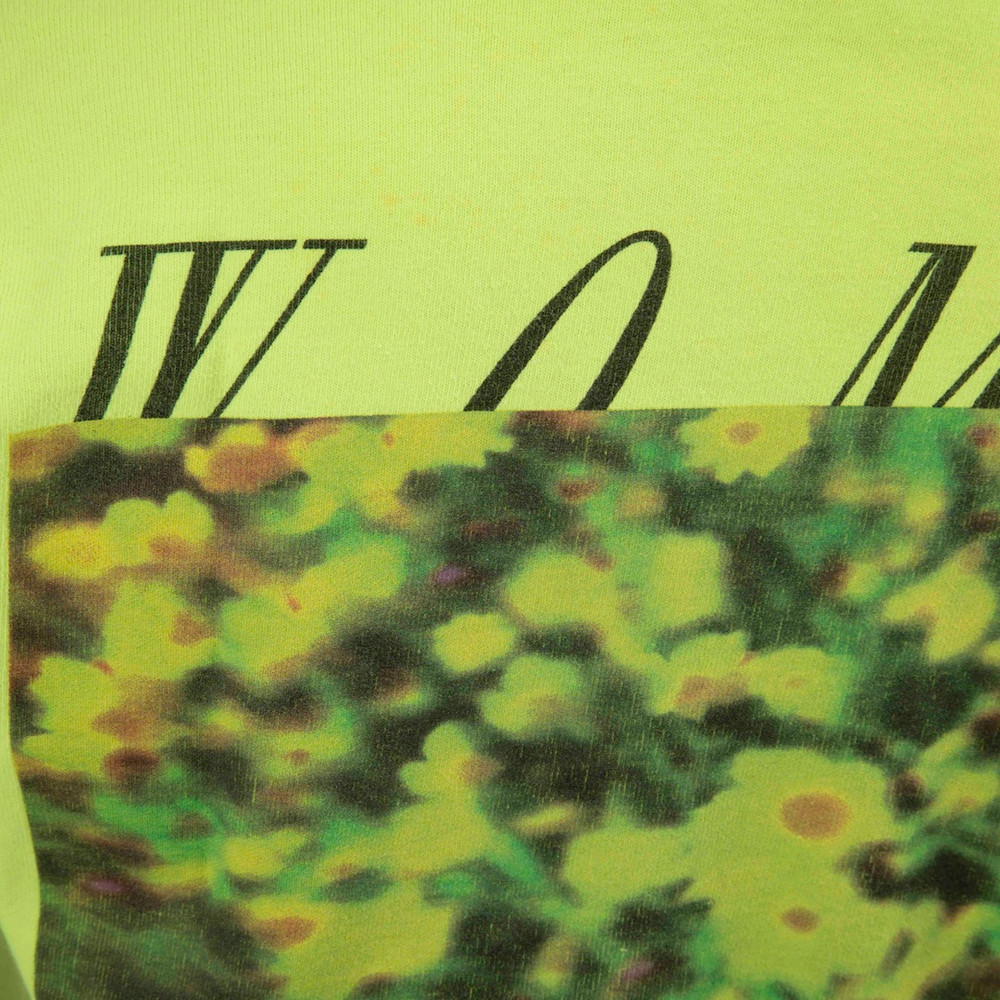 Off-White Lime Green Graphic Print T-Shirt