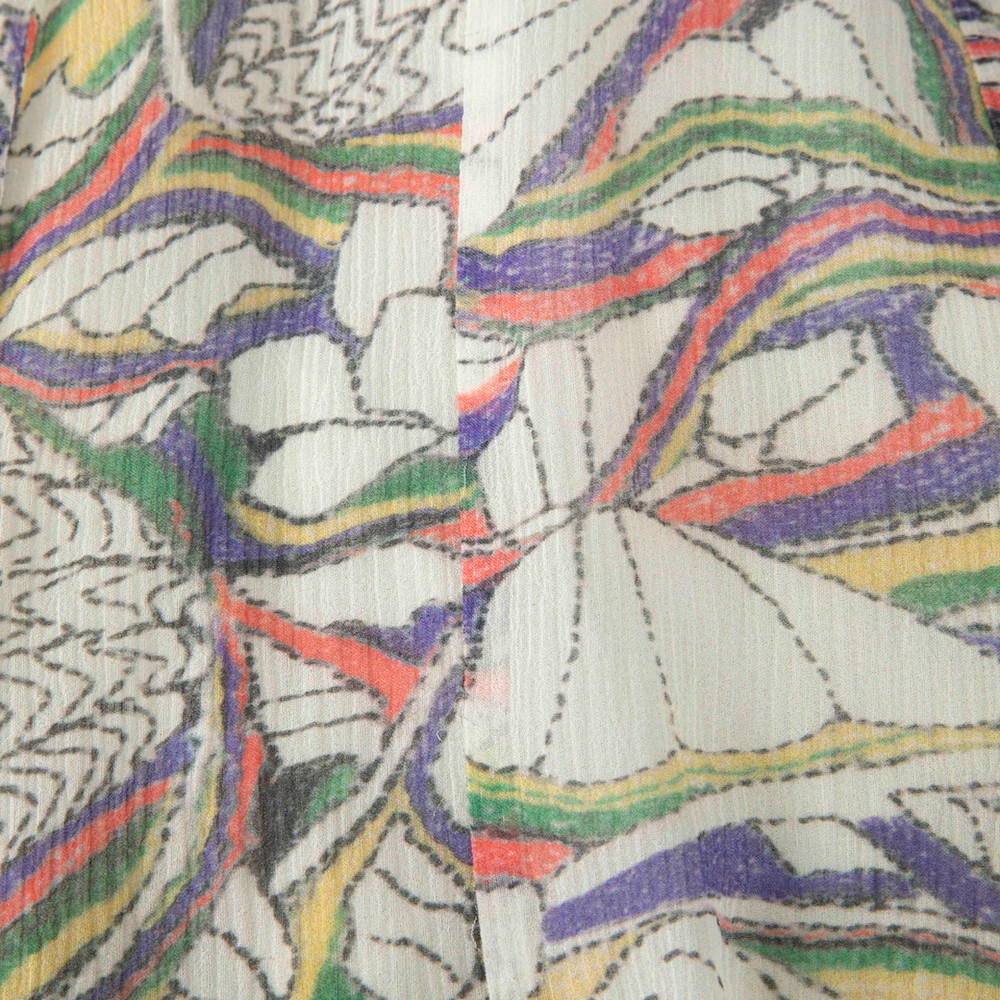 Isabel Marant Silk Floral Pattern Tie Detail Dress